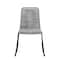 Armen Living Shasta Outdoor Metal and Gray Rope Stackable Dining Chair, PK2 LCSHSICH - alternate 5